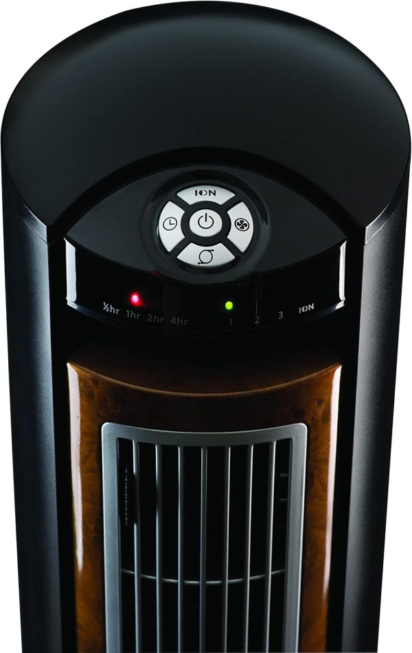 Lasko Tower Fan Black Modern Bladeless Oscillating Remote-6
