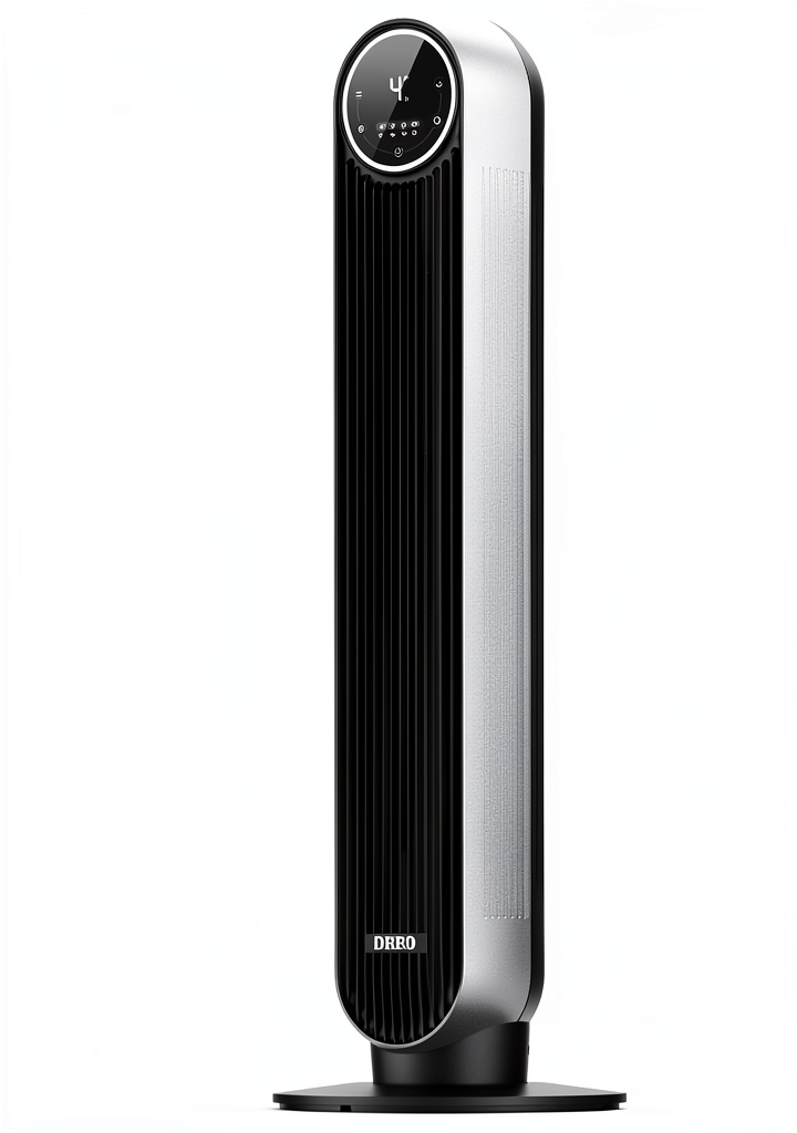 Dreo Nomad One tower fan in a living room setting