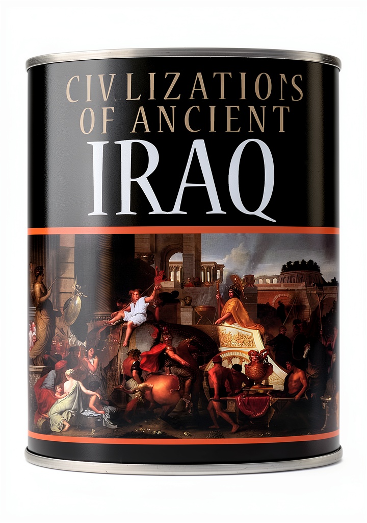 'Kindle book cover showing ancient Mesopotamian artifacts'