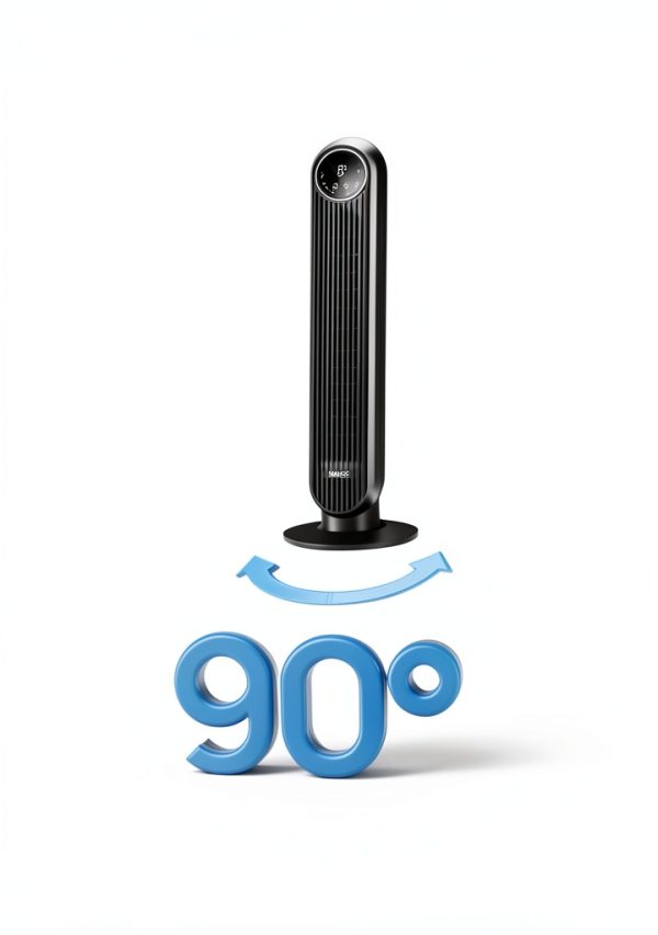 Dreo Nomad One Tower Fan Silver Quiet Remote Control-4