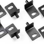 Steel Pivot Hinges Black-8pcs Cabinet Door Hinges-0