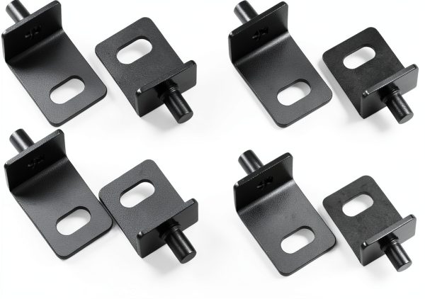 Steel Pivot Hinges Black-8pcs Cabinet Door Hinges-0