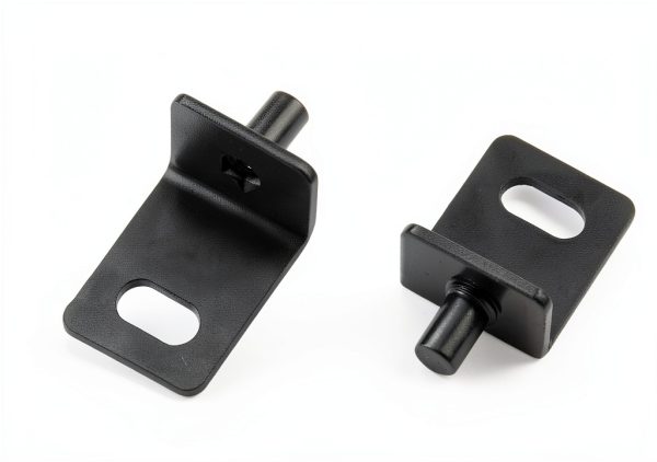 Steel Pivot Hinges Black-8pcs Cabinet Door Hinges-1