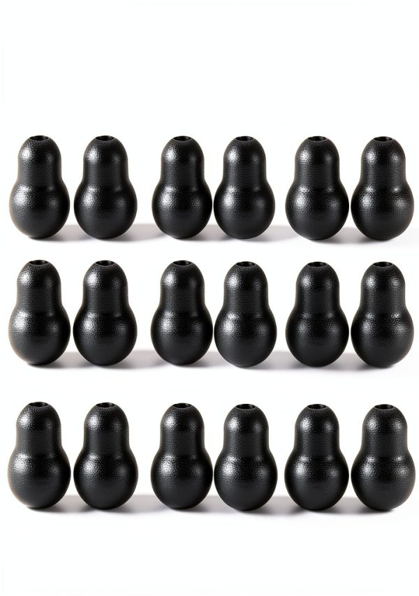 Maitys 24 Pieces Replacement Stethoscope Ear Tips Earpieces Universal Soft Silicone Earplugs Earbuds(Black)-5