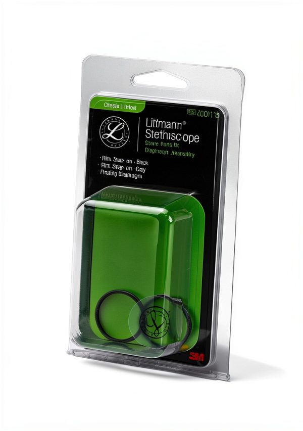 3M Littmann Stethoscope Spare Parts Kit – Classic II Infant Diaphragm Assembly, Includes Black & Gray Rim, Floating Diaphragm, 40013-2