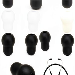 Ear Tips Replacement 12 Pcs MILAKE Silicone EKO CORE 500 Stethoscope-0