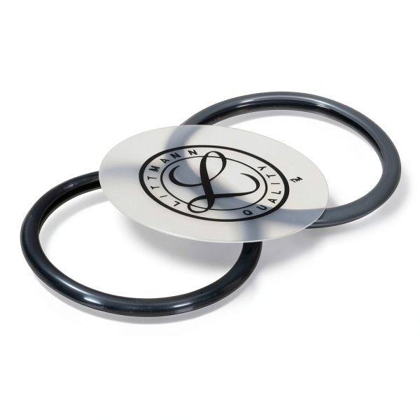 3M Littmann Stethoscope Spare Parts Kit – Classic II Pediatric Diaphragm Assembly, Includes Black & Gray Rim, Floating Diaphragm, 40012-2
