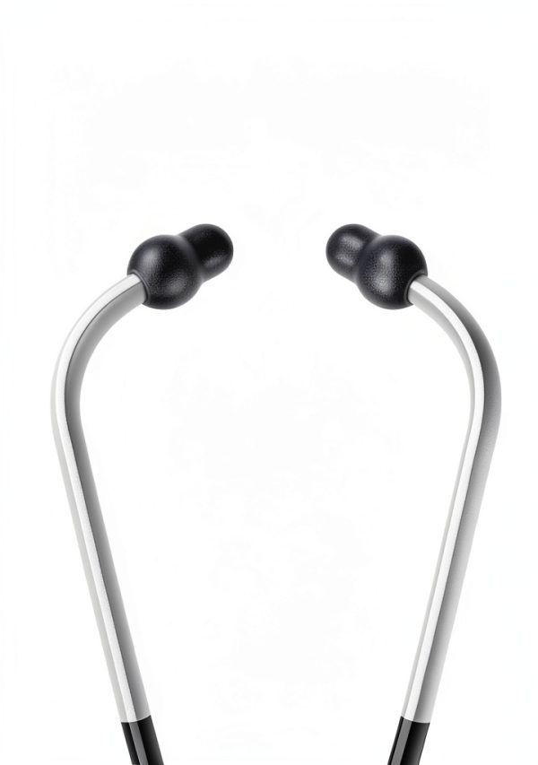 Maitys 24 Pieces Replacement Stethoscope Ear Tips Earpieces Universal Soft Silicone Earplugs Earbuds(Black)-4