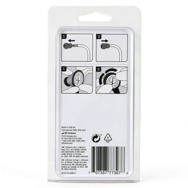 3M Littmann Stethoscope Kit Black – Tunable Diaphragm & Eartips 40022-2