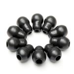 10pcs 2cm Silicone Black Super Soft Earplug Eartips Earpieces For Littmann Stethoscope-0