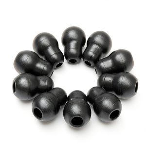 10pcs 2cm Silicone Black Super Soft Earplug Eartips Earpieces For Littmann Stethoscope-0