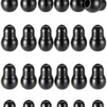 Maitys 24 Pieces Replacement Stethoscope Ear Tips Earpieces Universal Soft Silicone Earplugs Earbuds(Black)-0