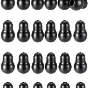 Maitys 24 Pieces Replacement Stethoscope Ear Tips Earpieces Universal Soft Silicone Earplugs Earbuds(Black)-0