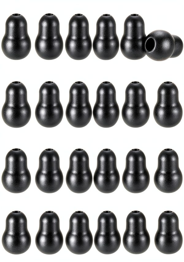 Maitys 24 Pieces Replacement Stethoscope Ear Tips Earpieces Universal Soft Silicone Earplugs Earbuds(Black)-0