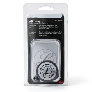 3M Littmann Stethoscope Spare Parts Kit – Gray, Compatible with Classic II S.E., Includes Snap Tight Soft-Sealing Small Eartips, Tunable Diaphragm & Rim, Non-Chill Bell Sleeve, 40006-0