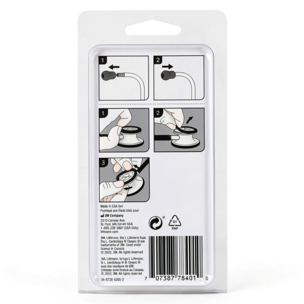 3M Littmann Stethoscope Spare Parts Kit – Gray, Compatible with Classic III™, Cardiology IV™, CORE Digital, Includes Eartips, Adult & Pediatric Diaphragms, Non-Chill Bell Sleeve, 40017-1